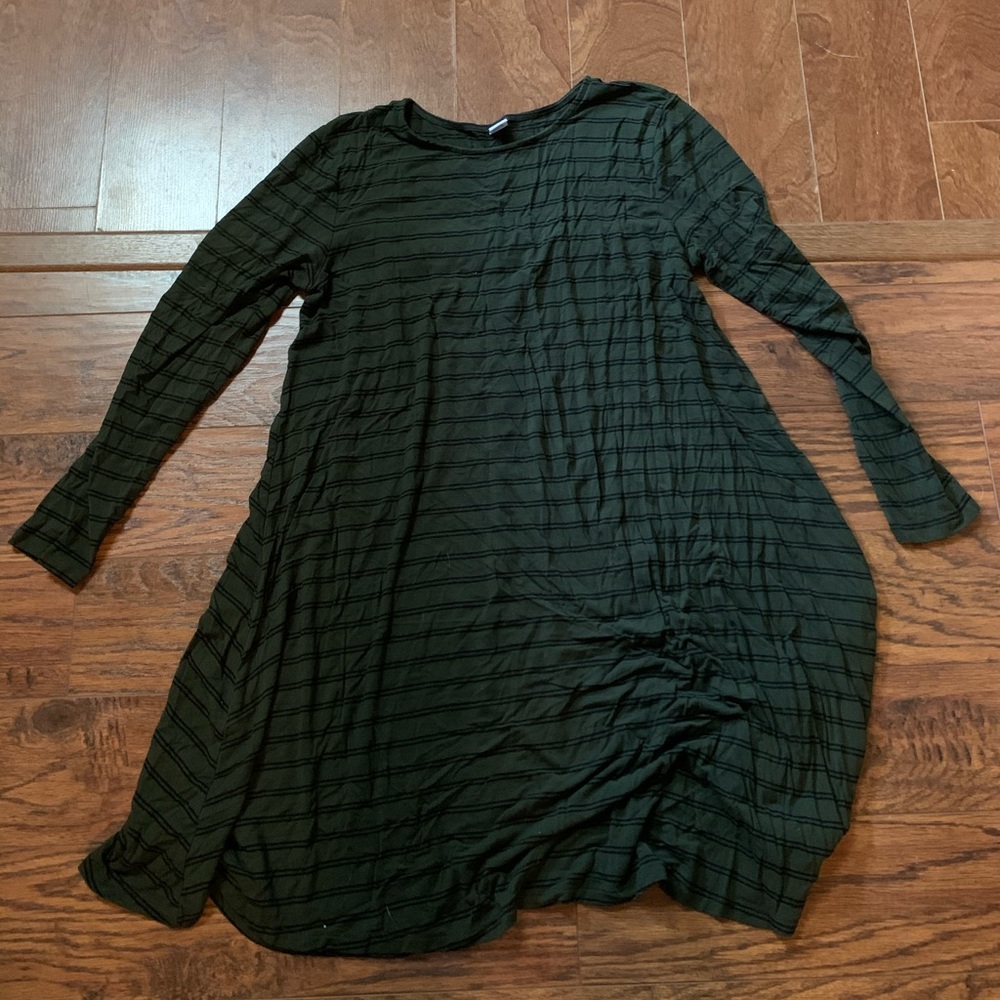 Old Navy Green Striped Dress